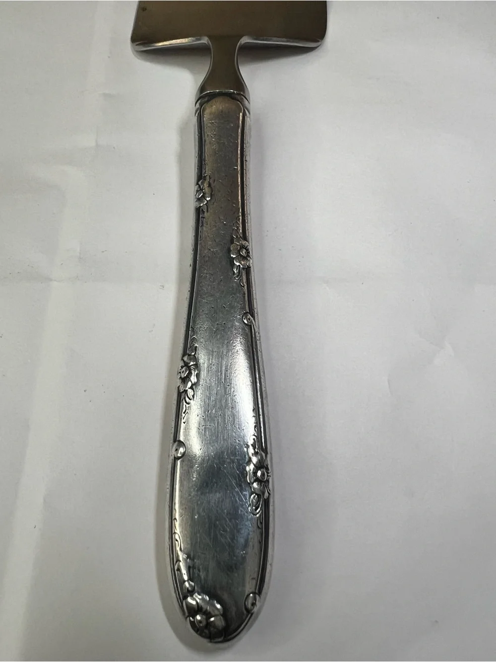 Vintage Towle Stainless Steel Cake Server - Sterling Silver Handle